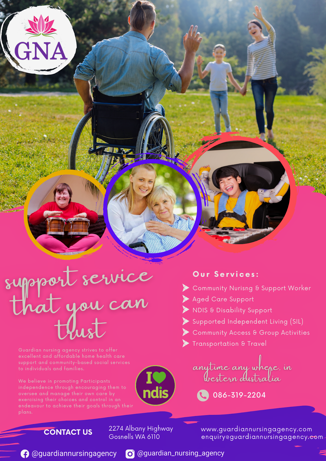 GNA Services | NDIS Provider Perth | Respite Care & Aged Care