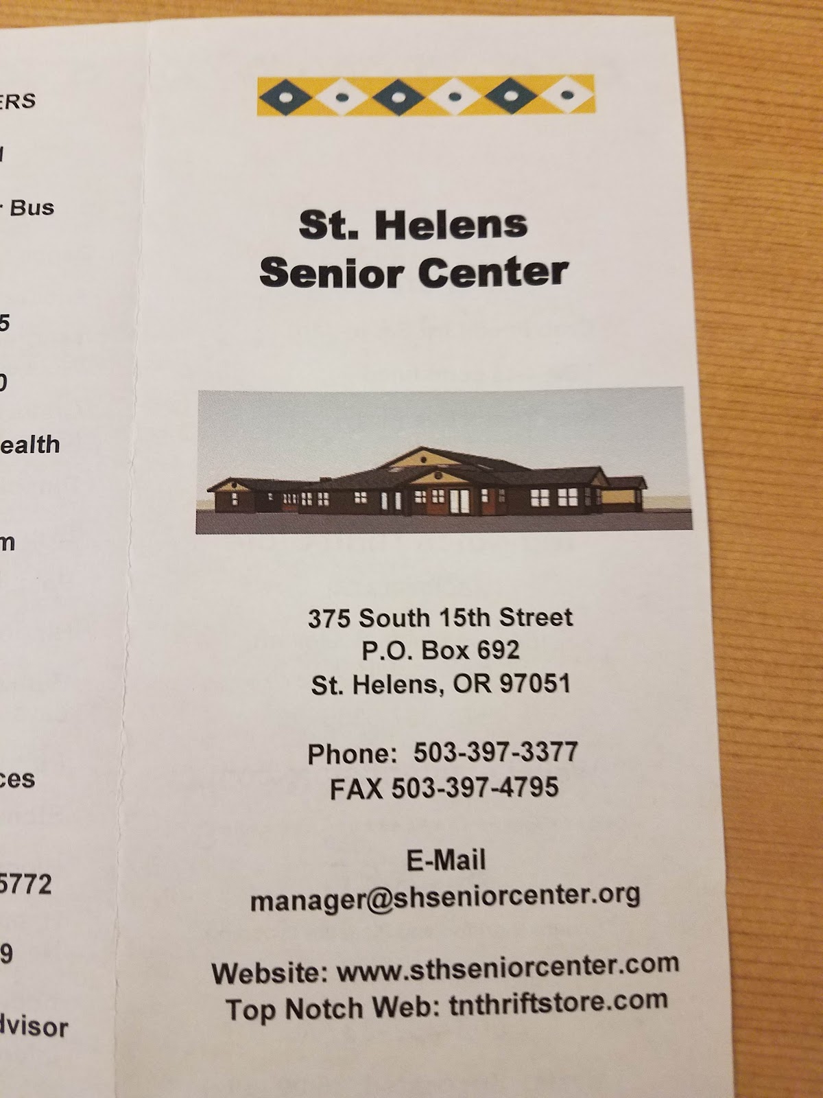 St Helens Senior Center
