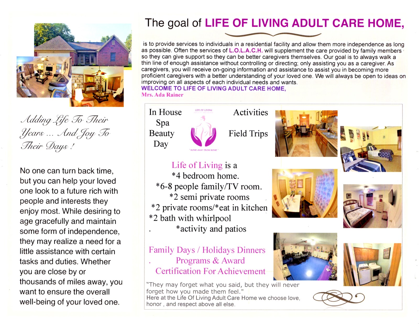 Life Of Living Adult Care Home