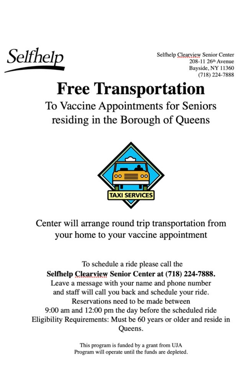 Selfhelp Community Services - Clearview Older Adult Center