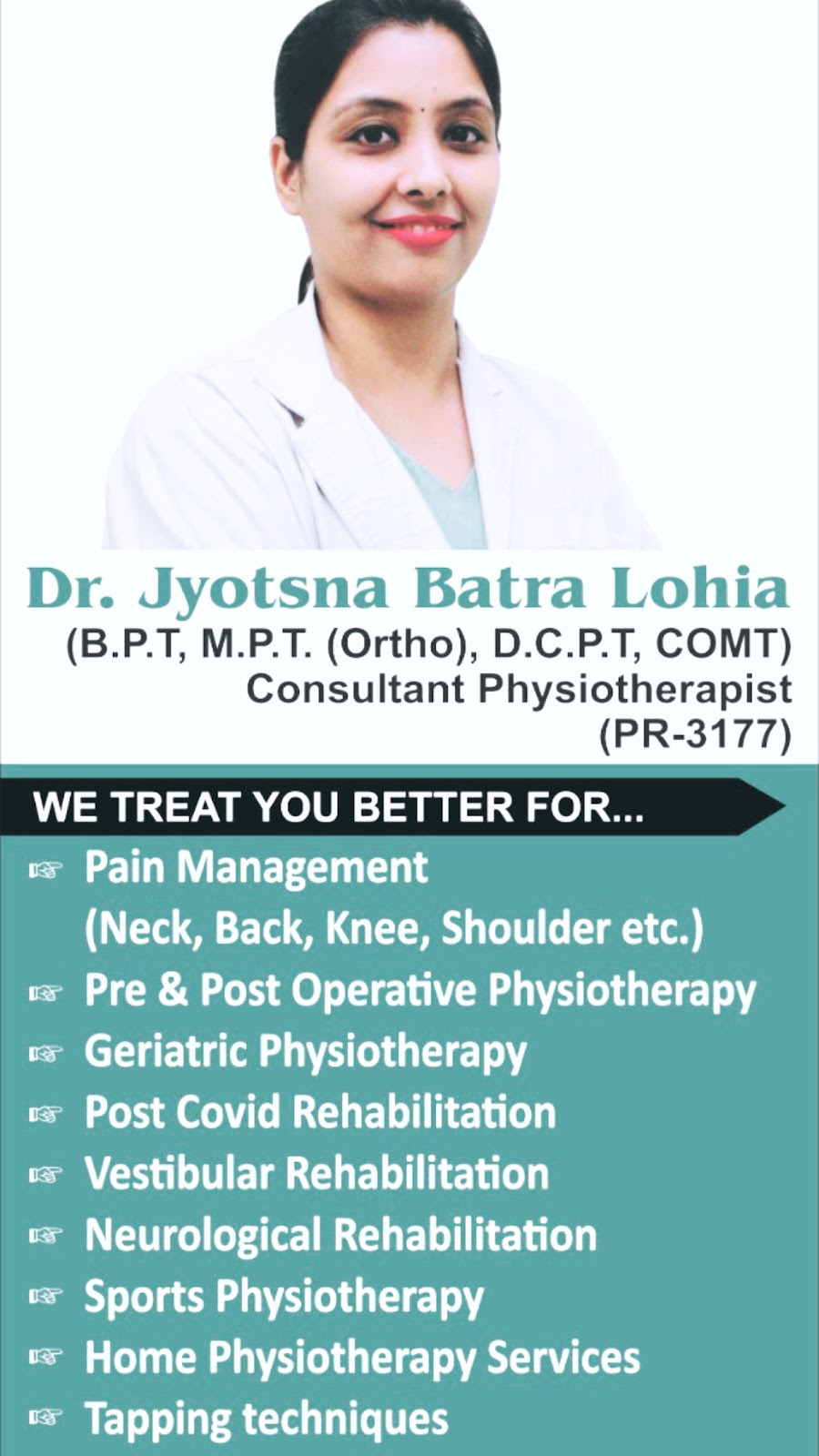 DharmA advanced physiotherapy clinic.
