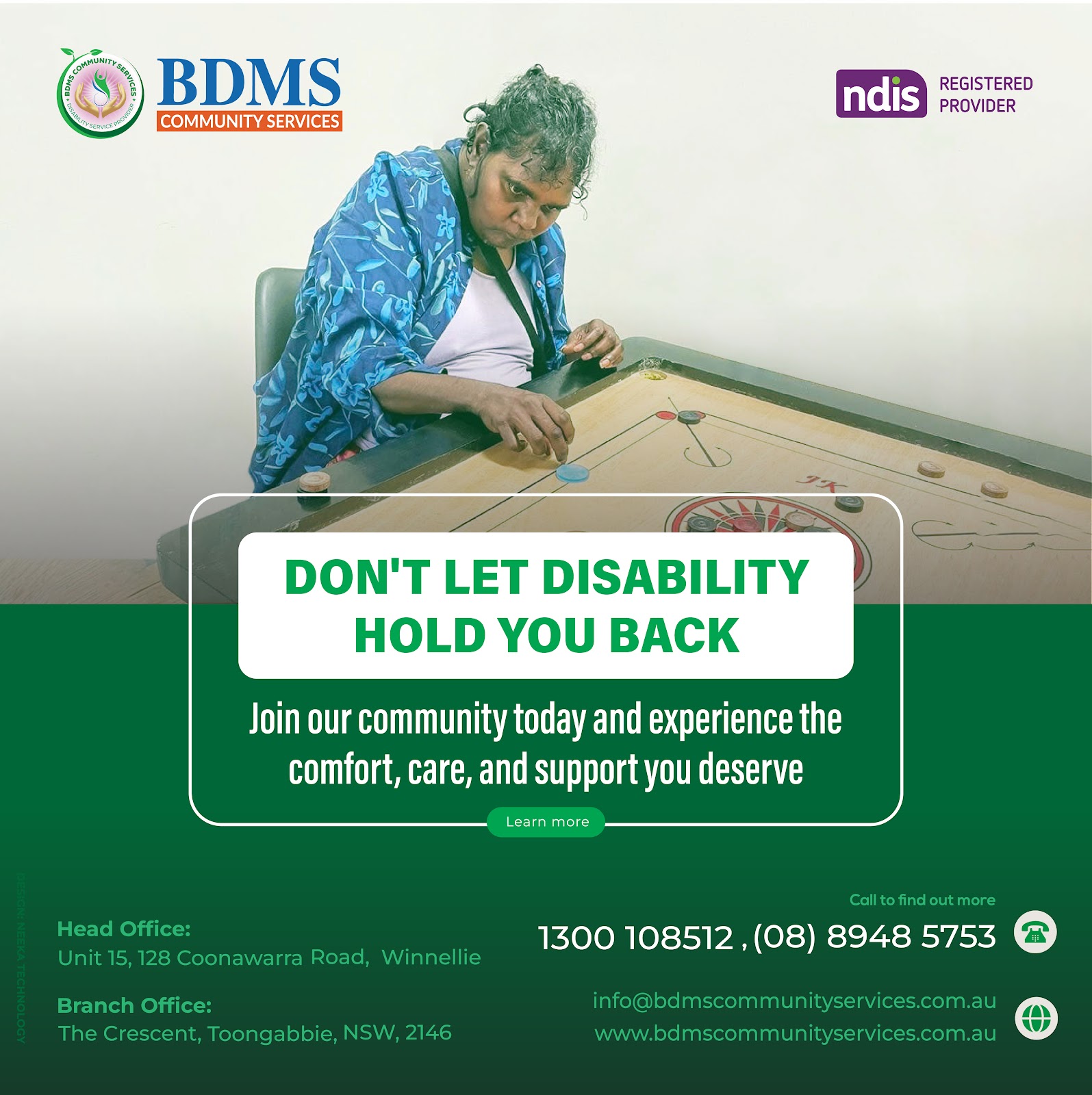 BDMS Community Services - NDIS provider in Darwin, NT